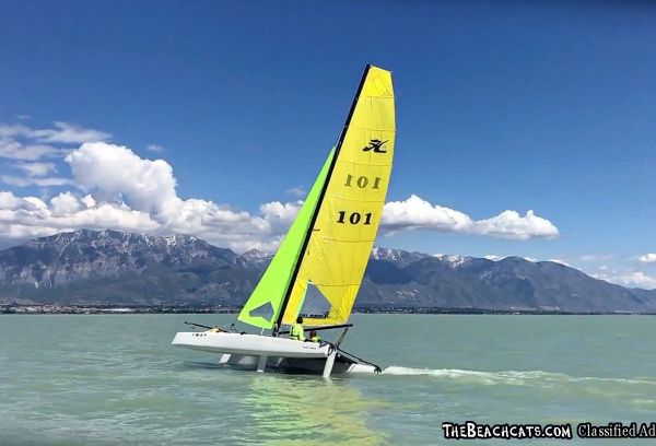 HOBIE CAT Fox segelfertig mit Trailer/ TÜV NEU/ Ersatzrümpfe in Brandenburg  - Glienicke/Nordbahn, Segelboote kaufen