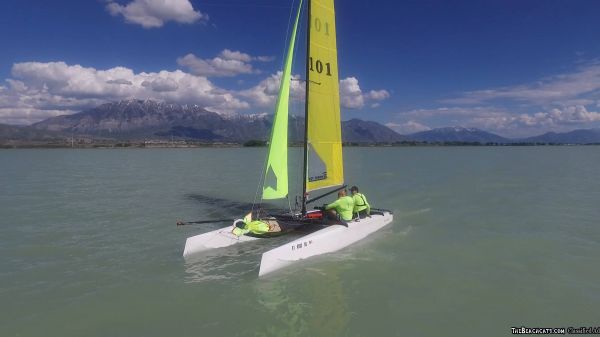 HOBIE CAT Fox segelfertig mit Trailer/ TÜV NEU/ Ersatzrümpfe in Brandenburg  - Glienicke/Nordbahn, Segelboote kaufen