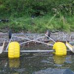 Four wheeled beach wheels/dolly