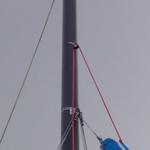 Be sure to seal rivets into mast to avoid leakage.