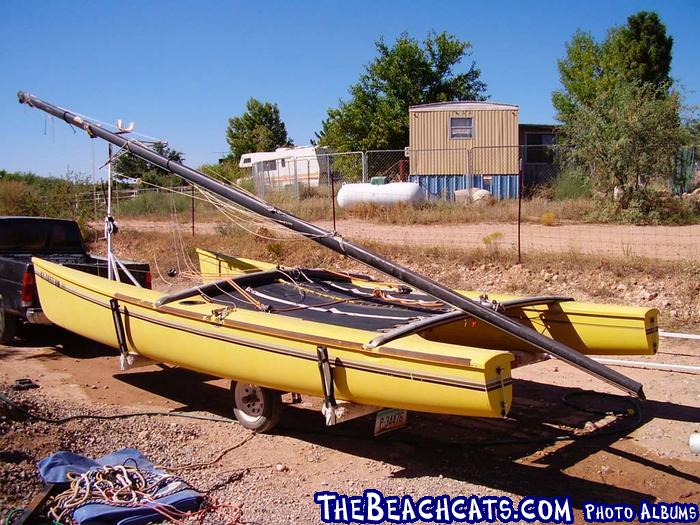 Road Trailer set up for one boat