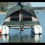 A big Tent on top of a Stiletto, tent floor removed