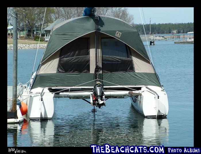 A big Tent on top of a Stiletto, tent floor removed