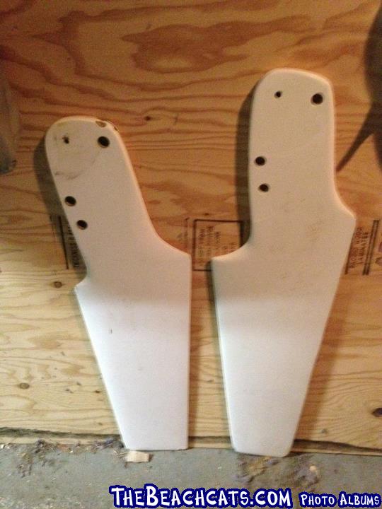 Original vs newer flat bottom rudders