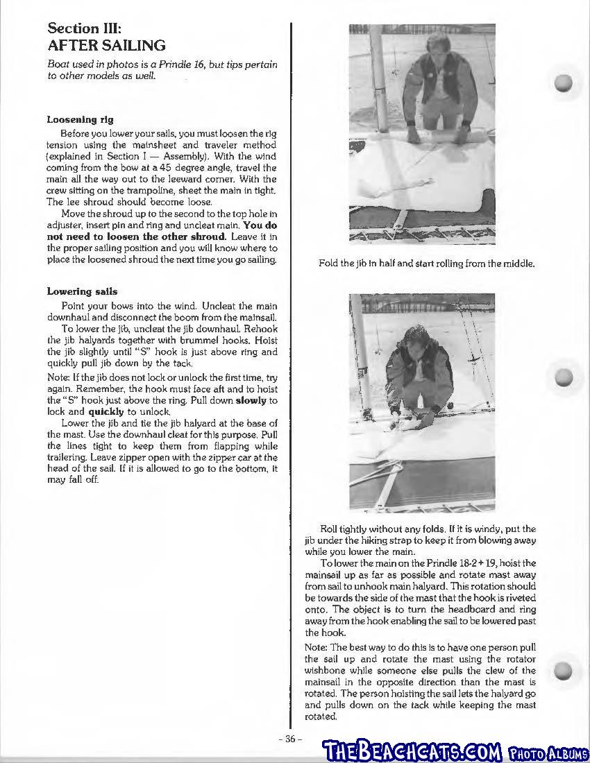 Prindle 18-2 & 19 Manual_Page_36 :: Catamaran Sailboats at TheBeachcats.com