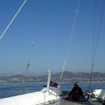 On Afterburner with Ventura, CA in the background