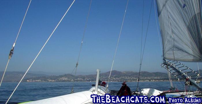 On Afterburner with Ventura, CA in the background