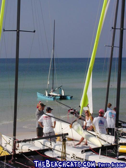 List member Steven Cooley's 18 out in the water getting ready to race.