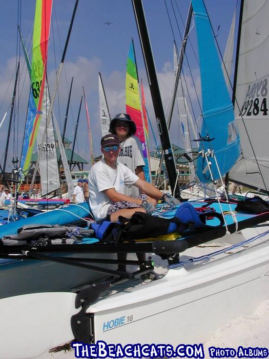 Jacob Sailor (foreground, Fleet 20) and Clifton Neff (Fleet 2), second place in the youth event.