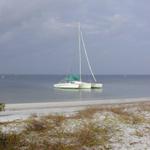 A Corsair Tri on the sound sibe of Okaloosa Island.