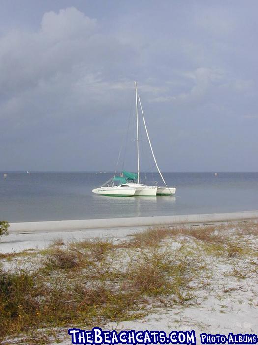 A Corsair Tri on the sound sibe of Okaloosa Island.