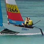 Jonathan L. and John W. flying his H16 off Torii Beach