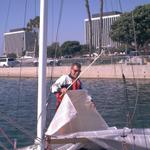 Gary rigging at Marina Del Rey