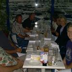 Joe Sailor, his son, Gary, Sandy, Buzz, Jack Hoying and his wife, Shari, me and Joe's wife. Dinner after sailing.