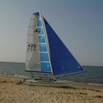 Hobie 14 with Mylar Square top main and hooter!!