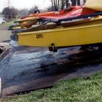 Draining the hulls after forgeting to install the plugs