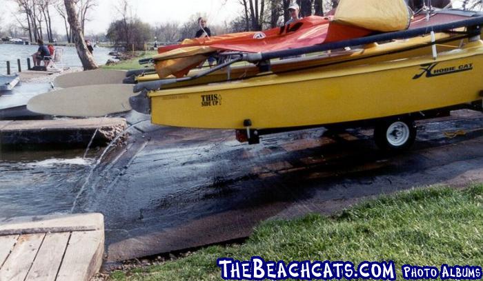 Draining the hulls after forgeting to install the plugs