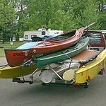 Trailer full of boats