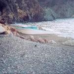 wrecked boat at Goat Harbor, Catalina Island