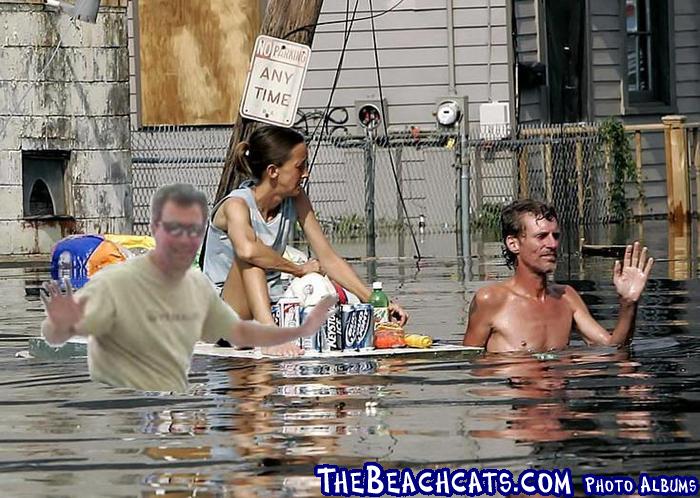 Gary does his part helping Katrina victims find refreshing beverages... by Rob V.