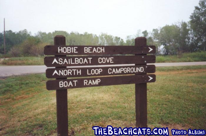 HOBIE BEACH Sign - Cheney Lake, KS