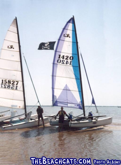 KURT & PAUL with HOBIE 18M at Pirates Cove, KS