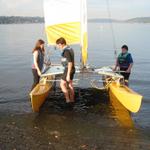 Kids on Lake Washington Thanksgiving Day