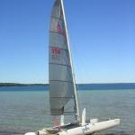 95 Nacra Uni with 550 Main Sail