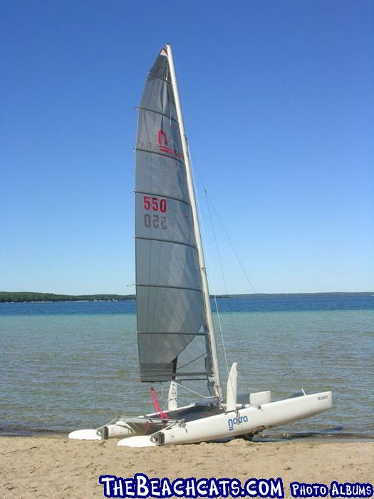 95 Nacra Uni with 550 Main Sail