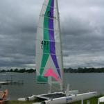 95 Nacra Uni with Number 427 Main Sail