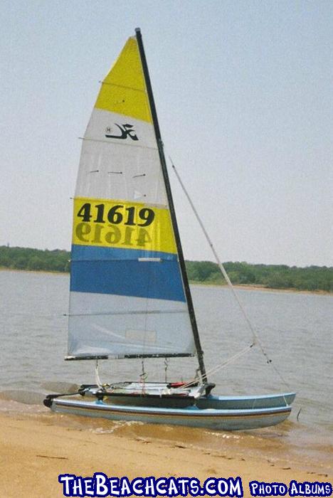 This is my Hobie 14T on lake Thunderbird in OK