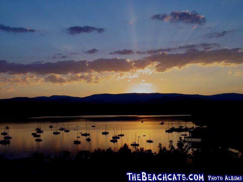 Sunset from El Atazar lake, Madrid, Spain