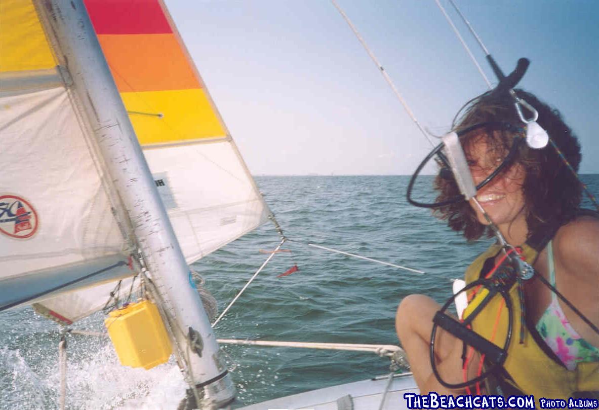 GRACE FLYING AND HOBIE 16