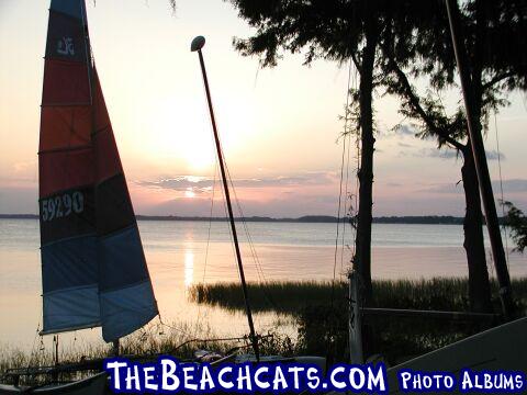 HOBIE 16 at Sunset on Lake Eustis, FL