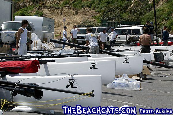 Tiger Worlds 2005 Set Up Day~Putting together boats out of the containers