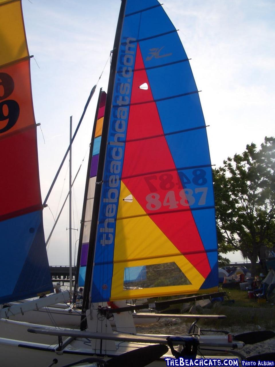 Damon's new sails