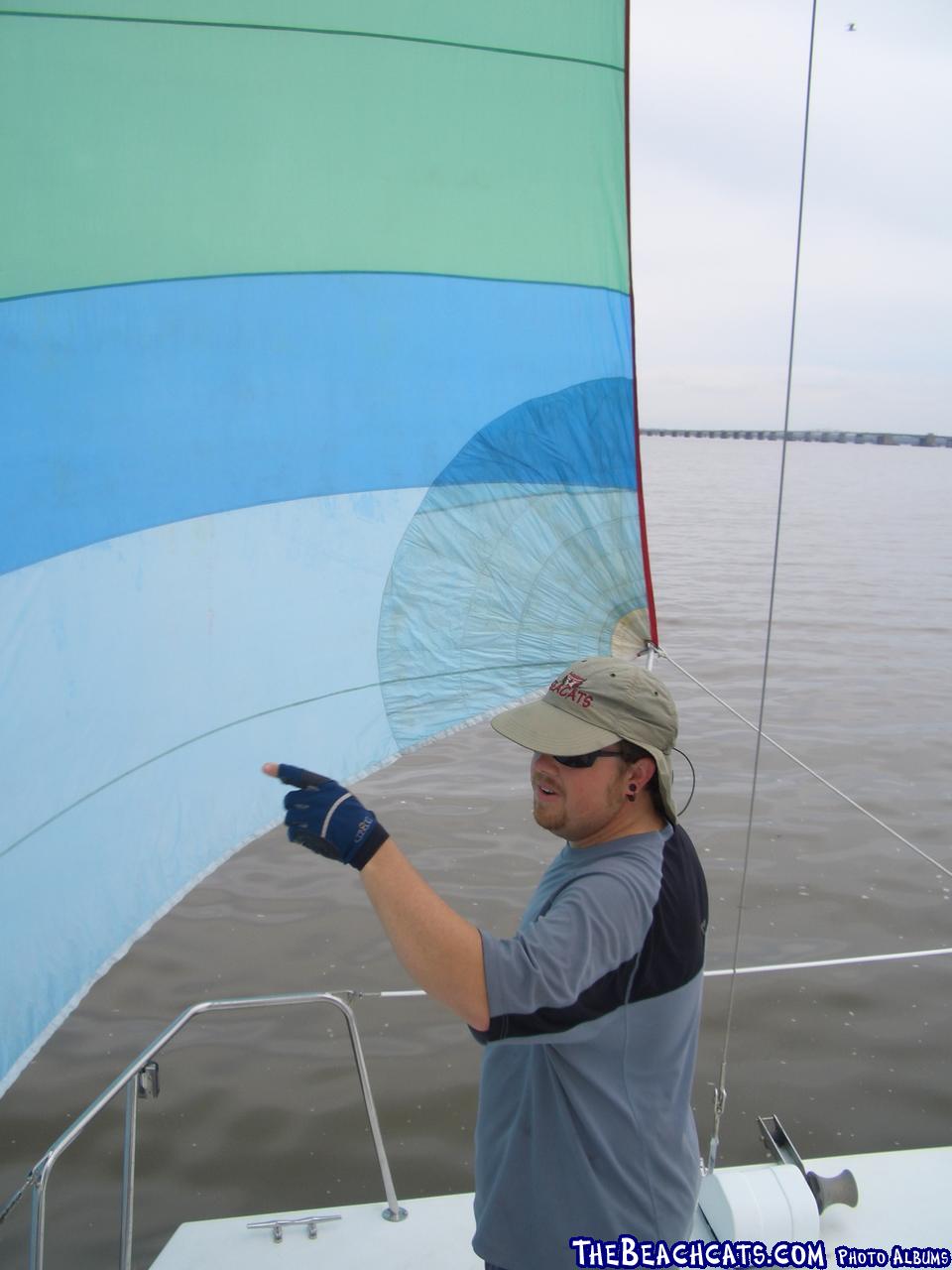 John directing traffic during our Monday cruise