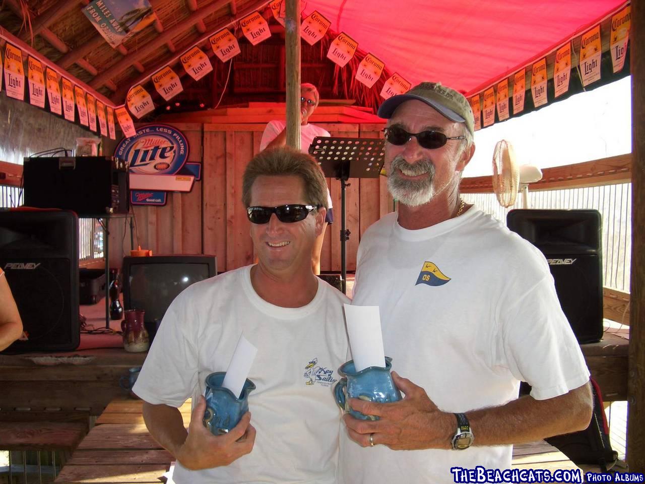 3rd Place Z class:  Mark Smith and Bubba Barbieri Nacra 20