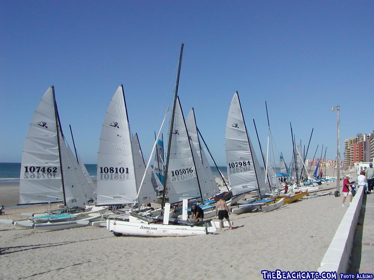 Boats waiting for the wind in Rocky Point