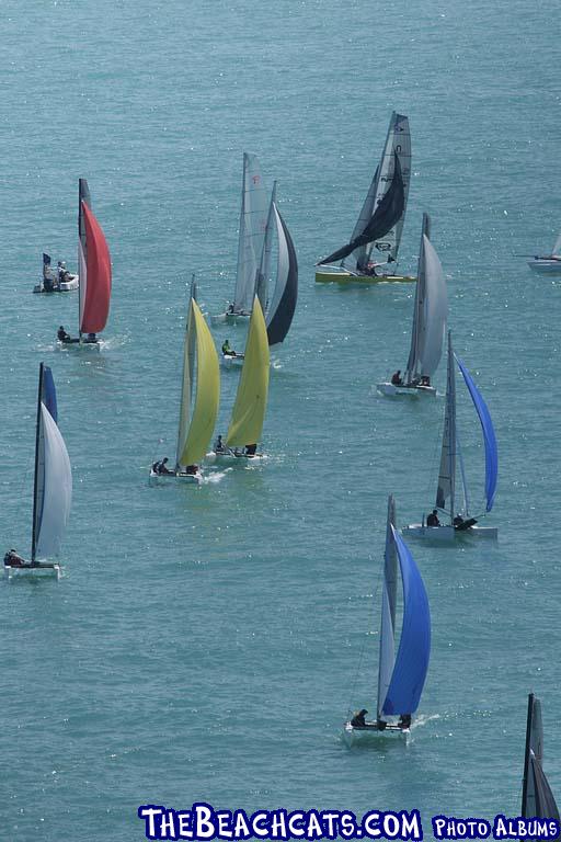 fleet going downwind