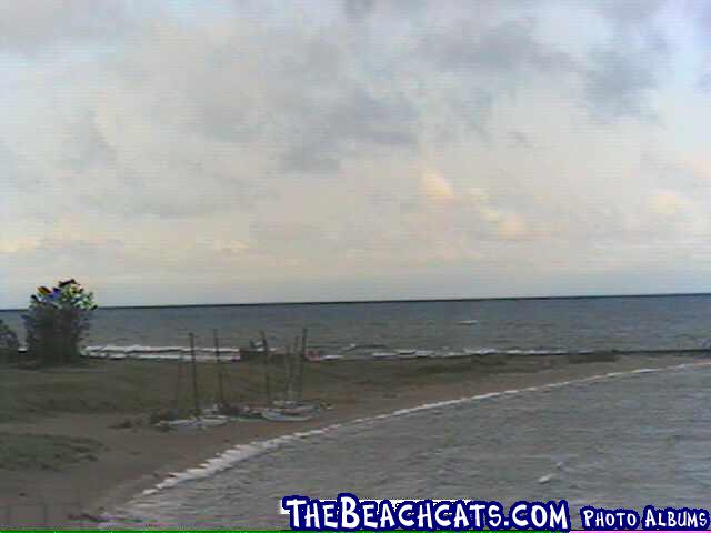 Nice catamaran beach on Lake Michigan.