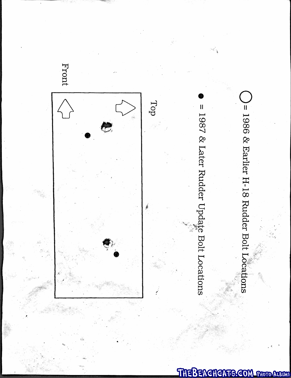 H18 Rudder Drilling Template