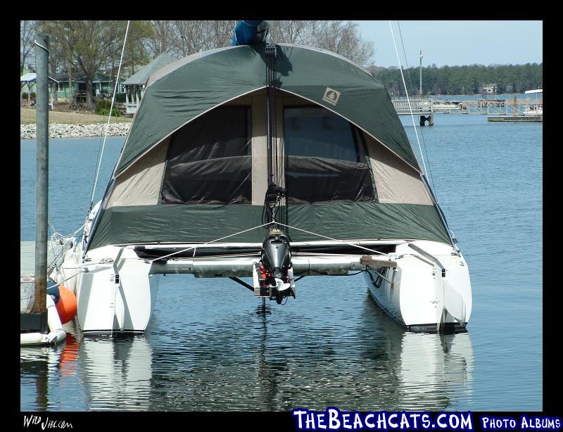 A big Tent on top of a Stiletto, tent floor removed