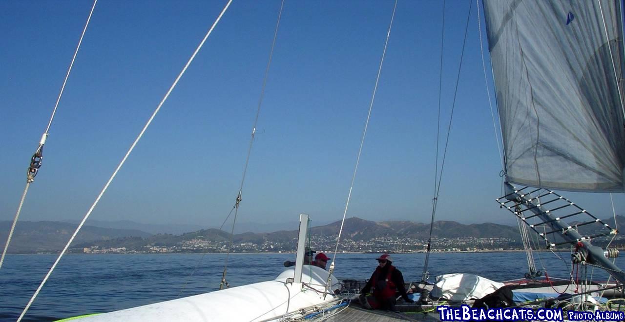 On Afterburner with Ventura, CA in the background