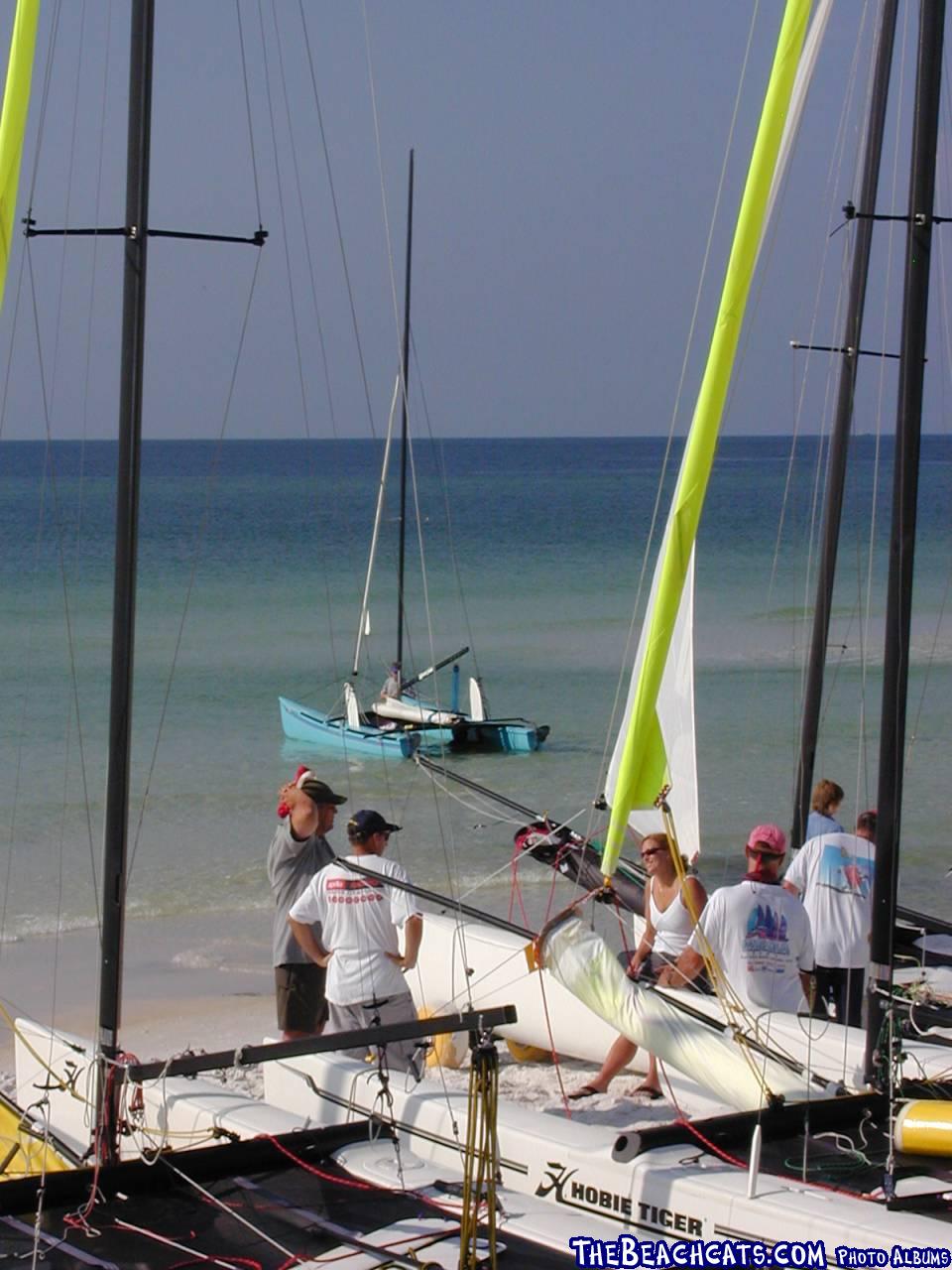 List member Steven Cooley's 18 out in the water getting ready to race.