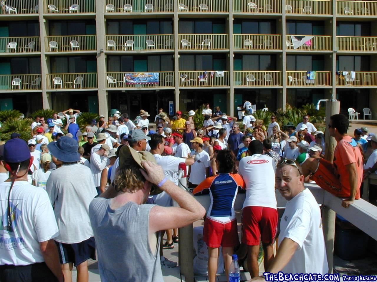 Skippers meeting at the Ramada, this was before everyone got there...