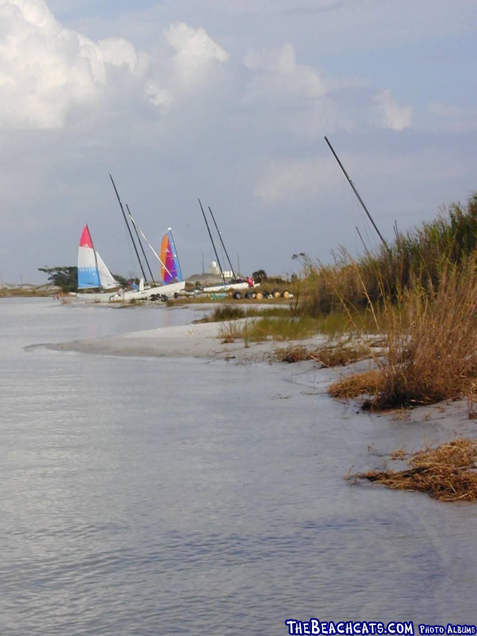 The sound side of Okaloosa Island. This is where the mini events were held (womens, youth, and wave).