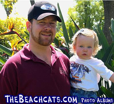 Dad and me in our Beachcats Stuff