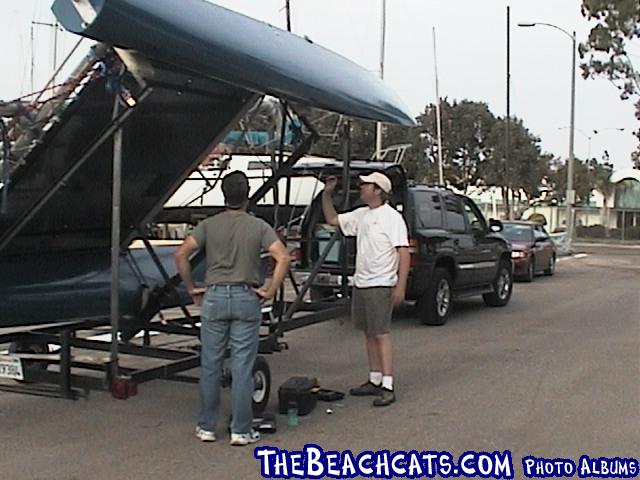 Glenn and Gary inspect the rig