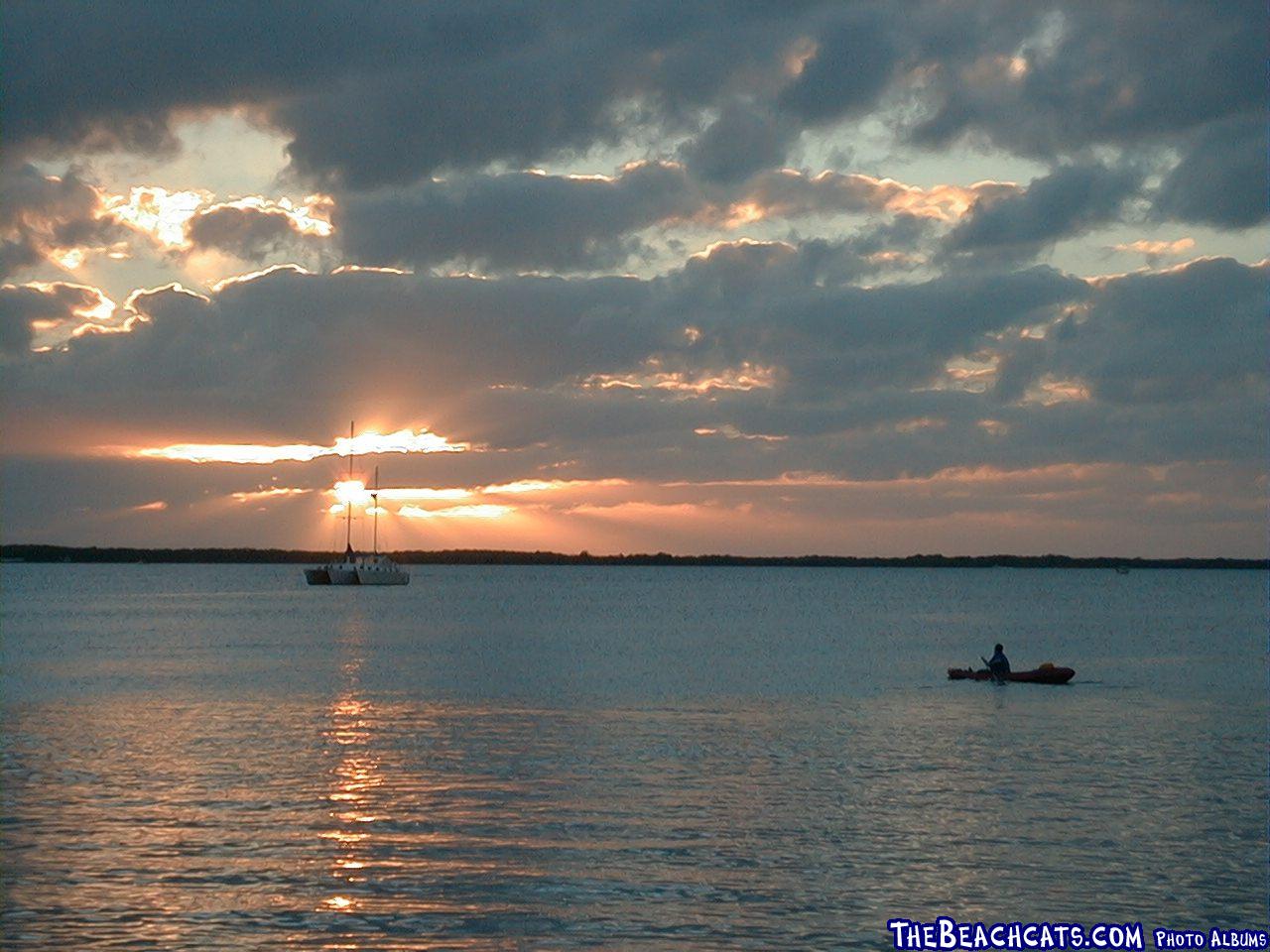 Sunset from Rick's Place in Key Largo